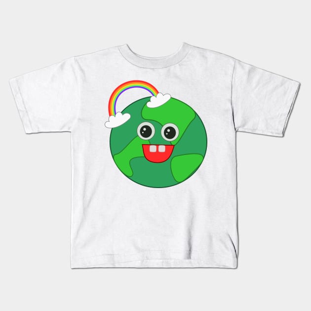 Happy Earth Kids T-Shirt by Robyn's T shop